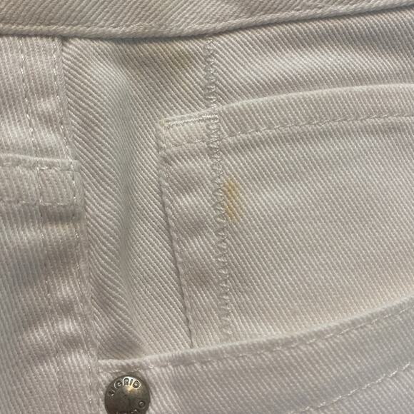 Sigrid Olsen White Twill Straight Leg Pants Size 8 - Picture 8 of 8